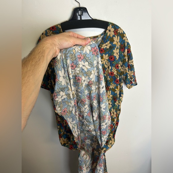 Natural Life Floral Ditsy Floral Boho Relaxed Midi Dress Lightweight Size S - Picture 3 of 11